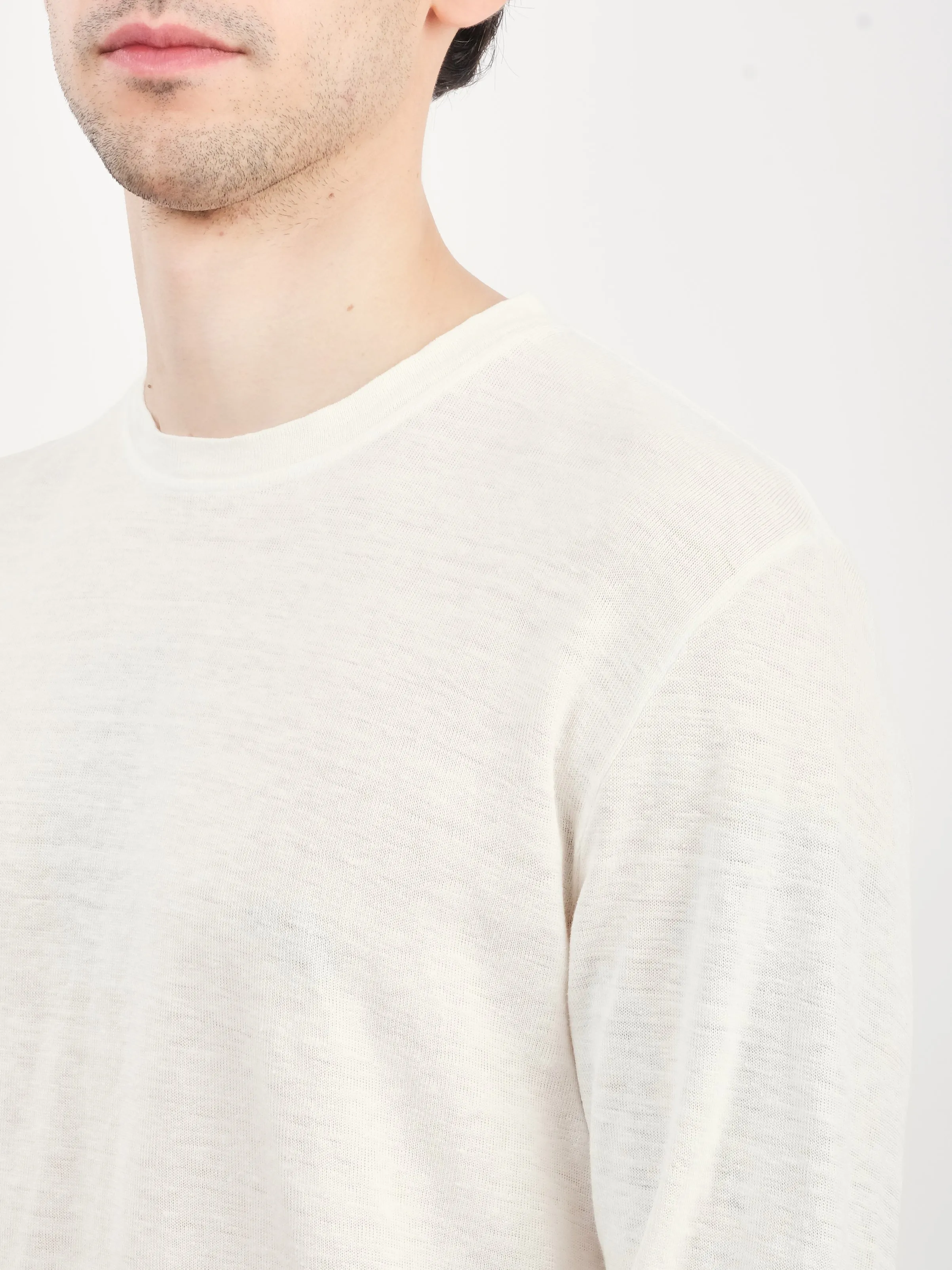 Washed White Mana 10 Long Sleeve Tee