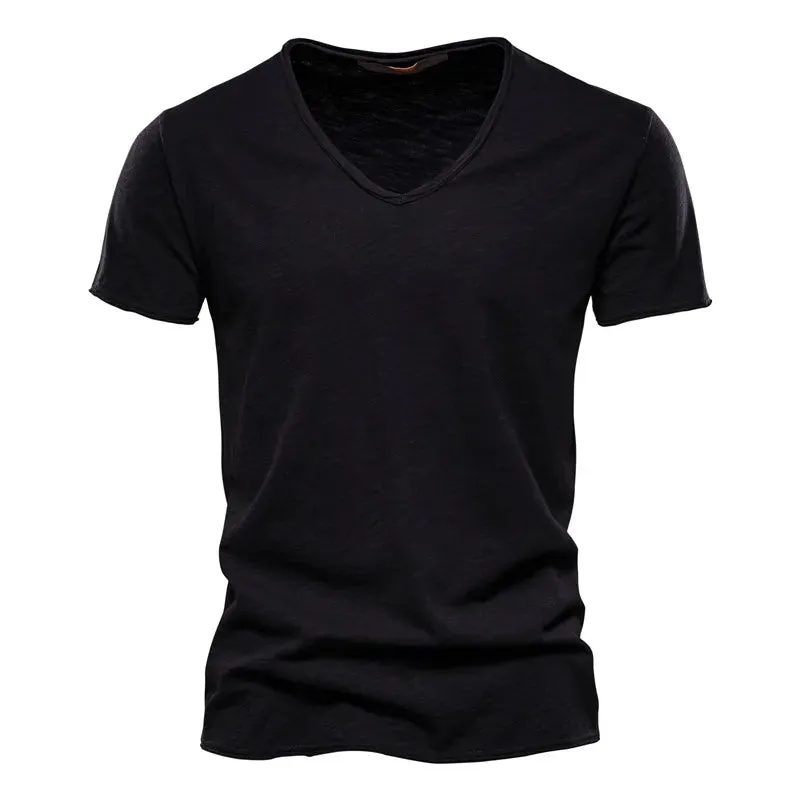 West Louis™ V-Neck Fashion Design Cotton Tee