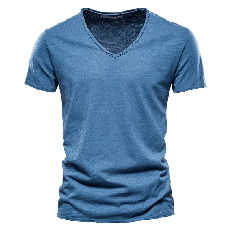 West Louis™ V-Neck Fashion Design Cotton Tee
