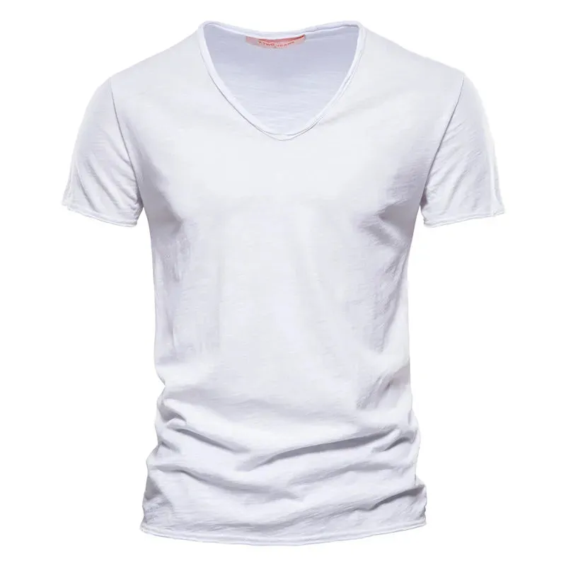 West Louis™ V-Neck Fashion Design Cotton Tee