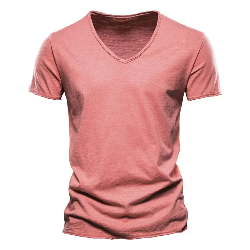 West Louis™ V-Neck Fashion Design Cotton Tee