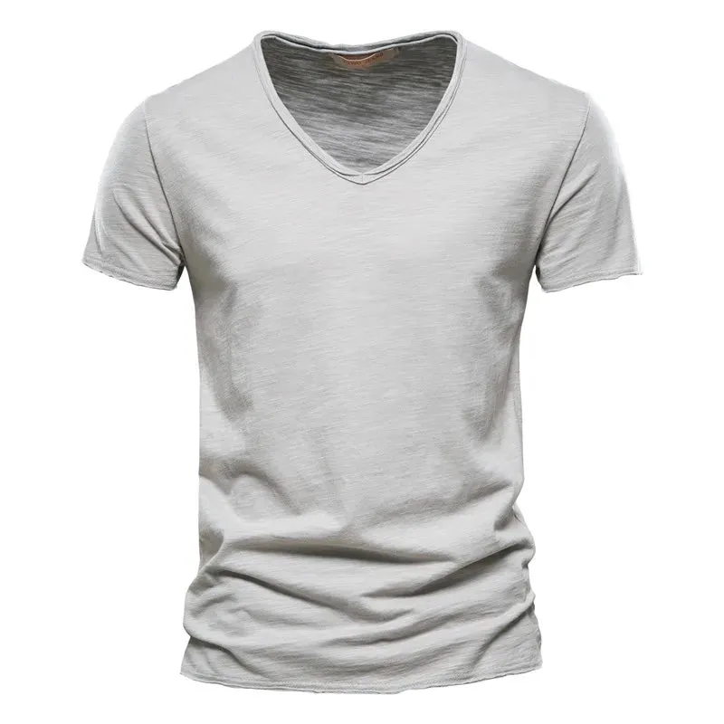 West Louis™ V-Neck Fashion Design Cotton Tee
