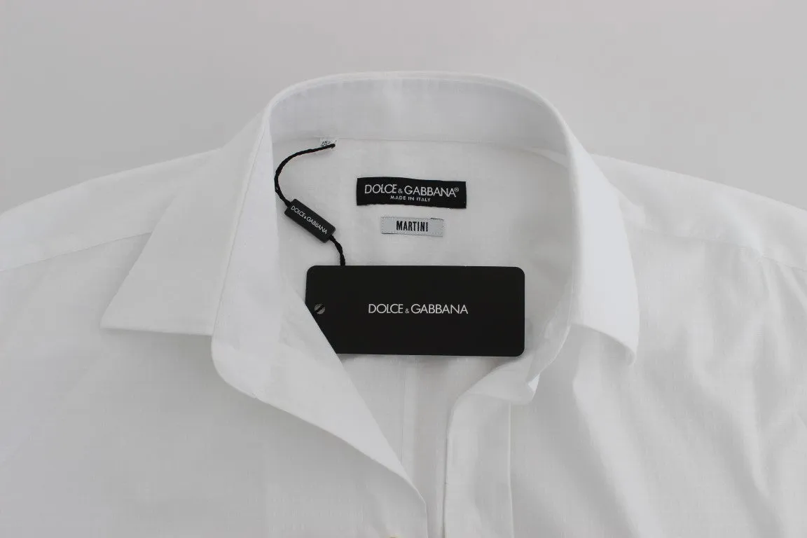 White Cotton Dress MARTINI Slim Fit Shirt