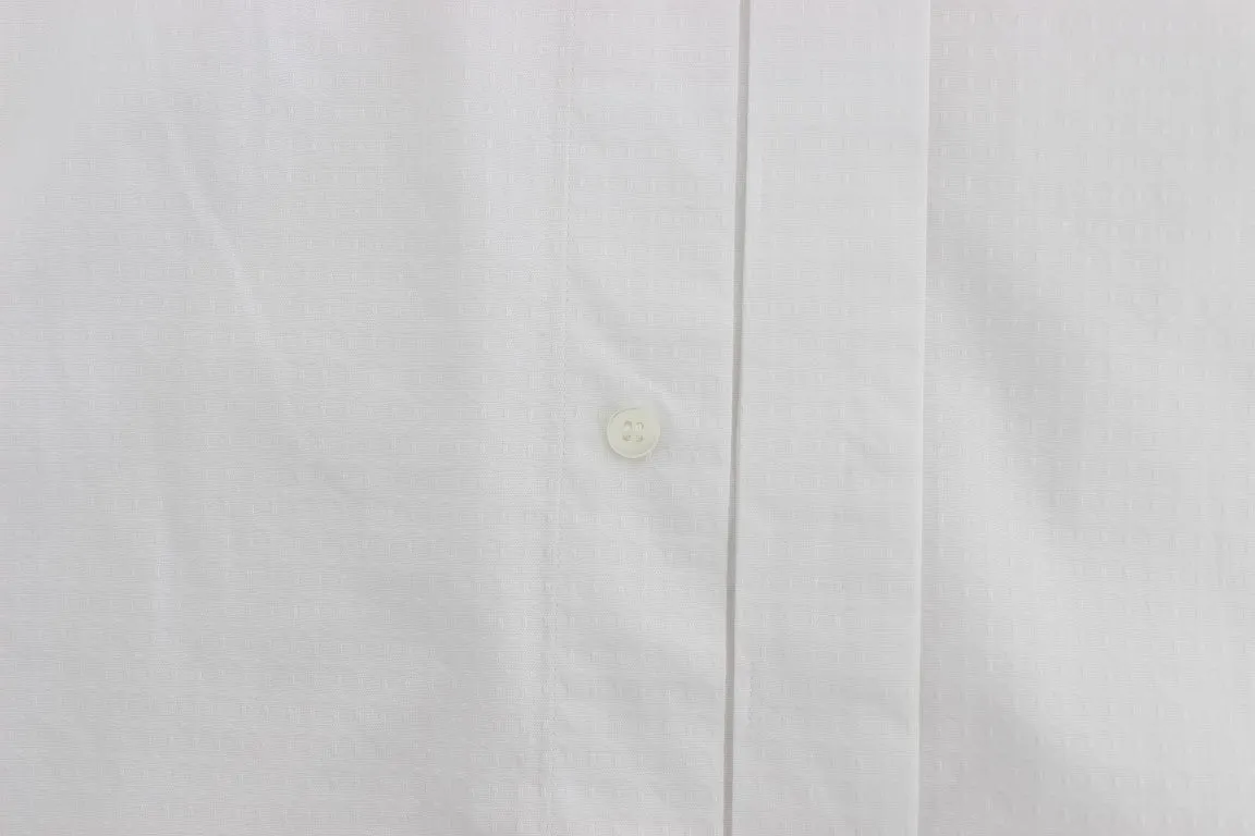 White Cotton Dress MARTINI Slim Fit Shirt