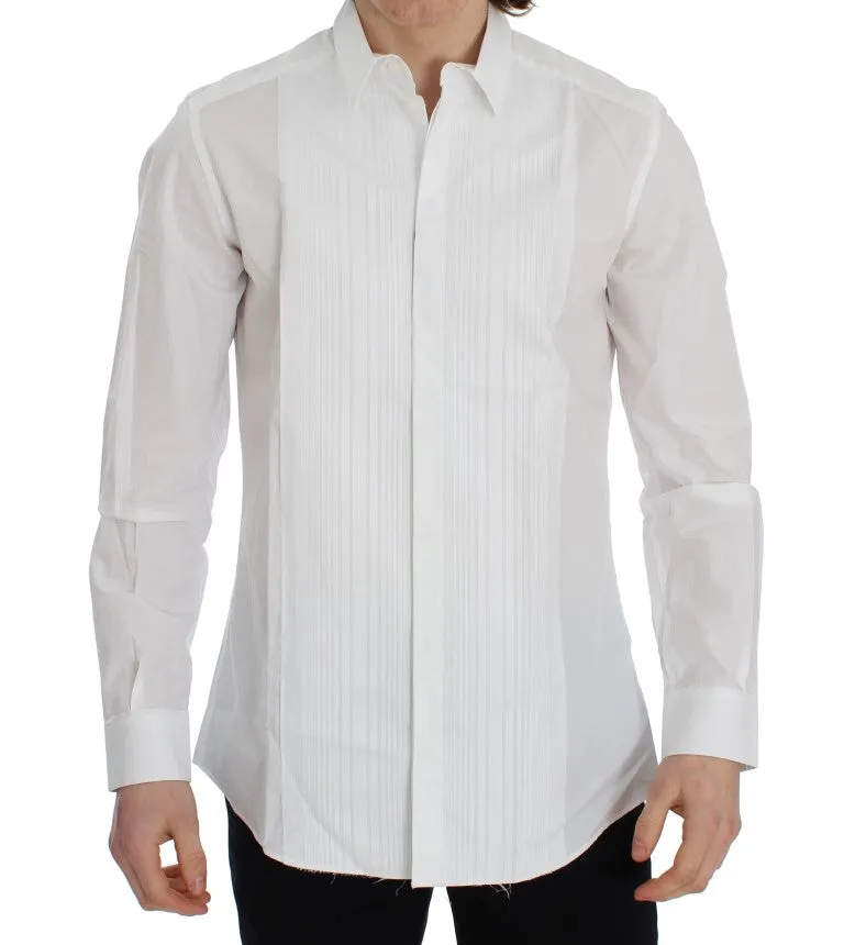 White Cotton Slim Fit GOLD Shirt