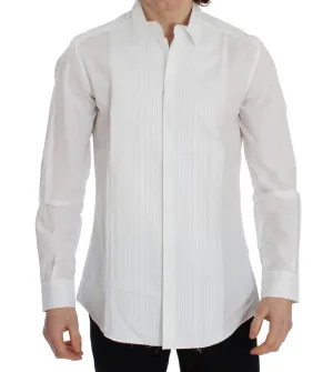 White Cotton Slim Fit GOLD Shirt
