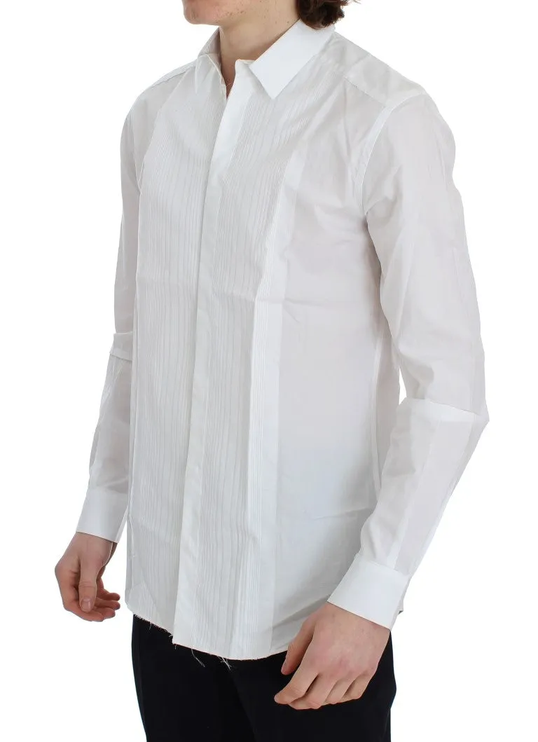 White Cotton Slim Fit GOLD Shirt