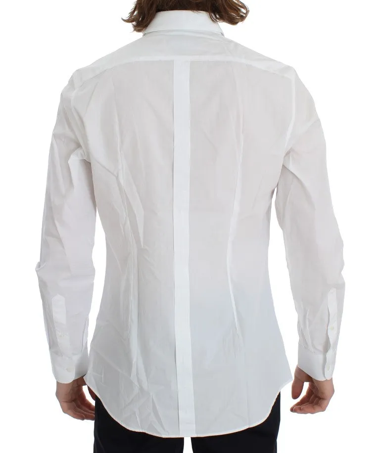 White Cotton Slim Fit GOLD Shirt