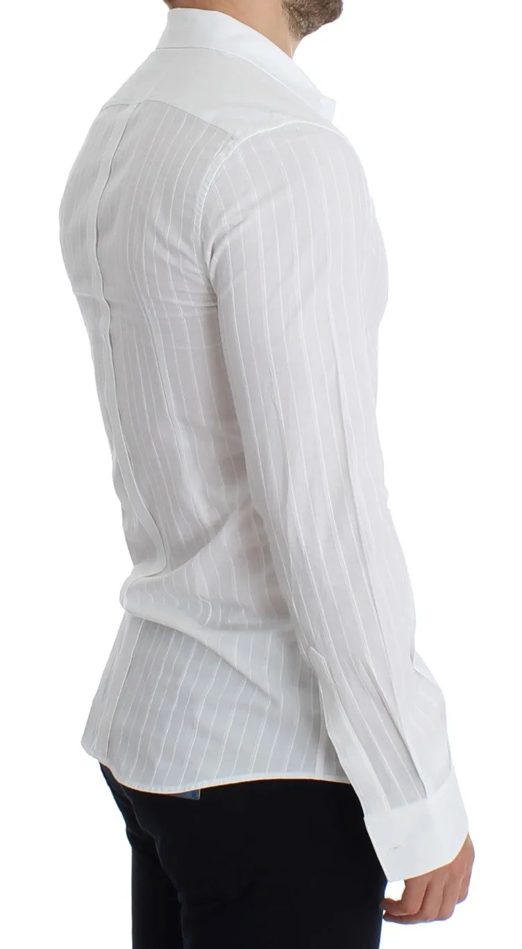 White GOLD Slim Fit Tuxedo Dress Shirt