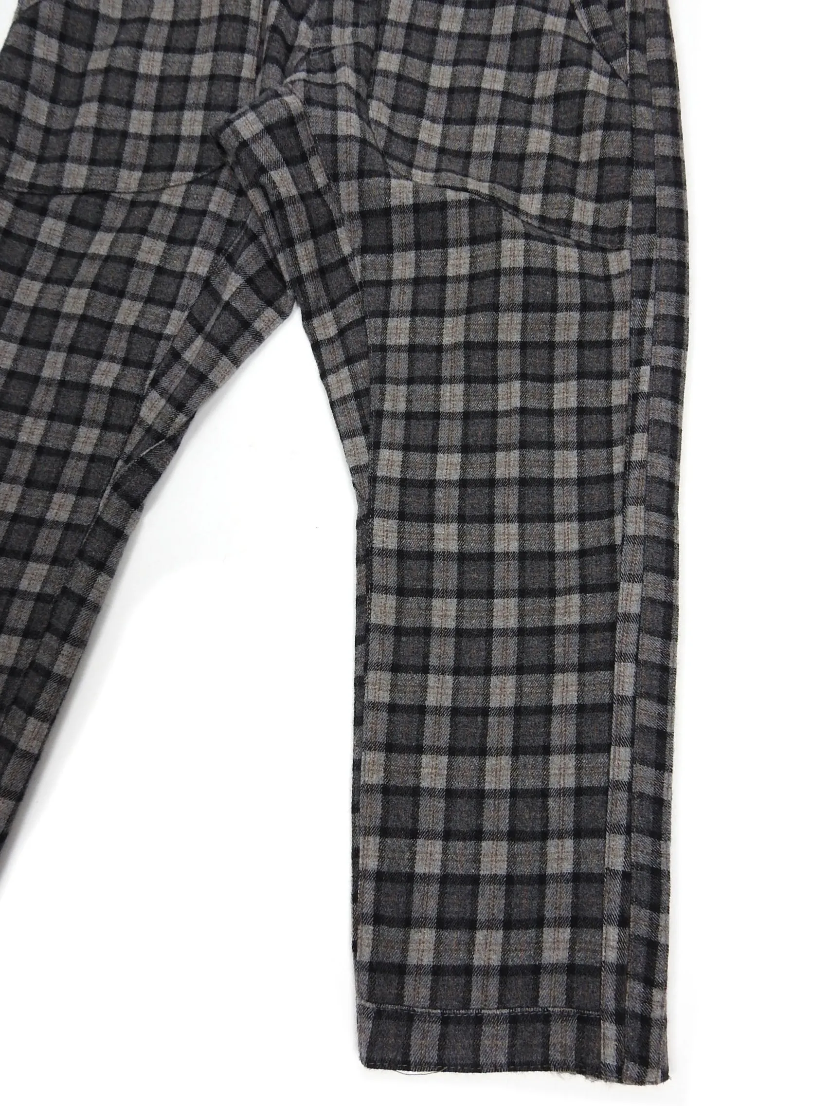 White Mountaineering AW2011 Grey Check Trousers Size 4