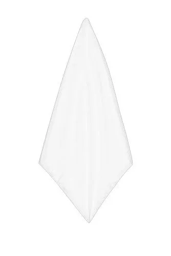 White Poly Dupion Handkerchief