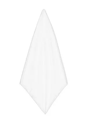 White Poly Dupion Handkerchief
