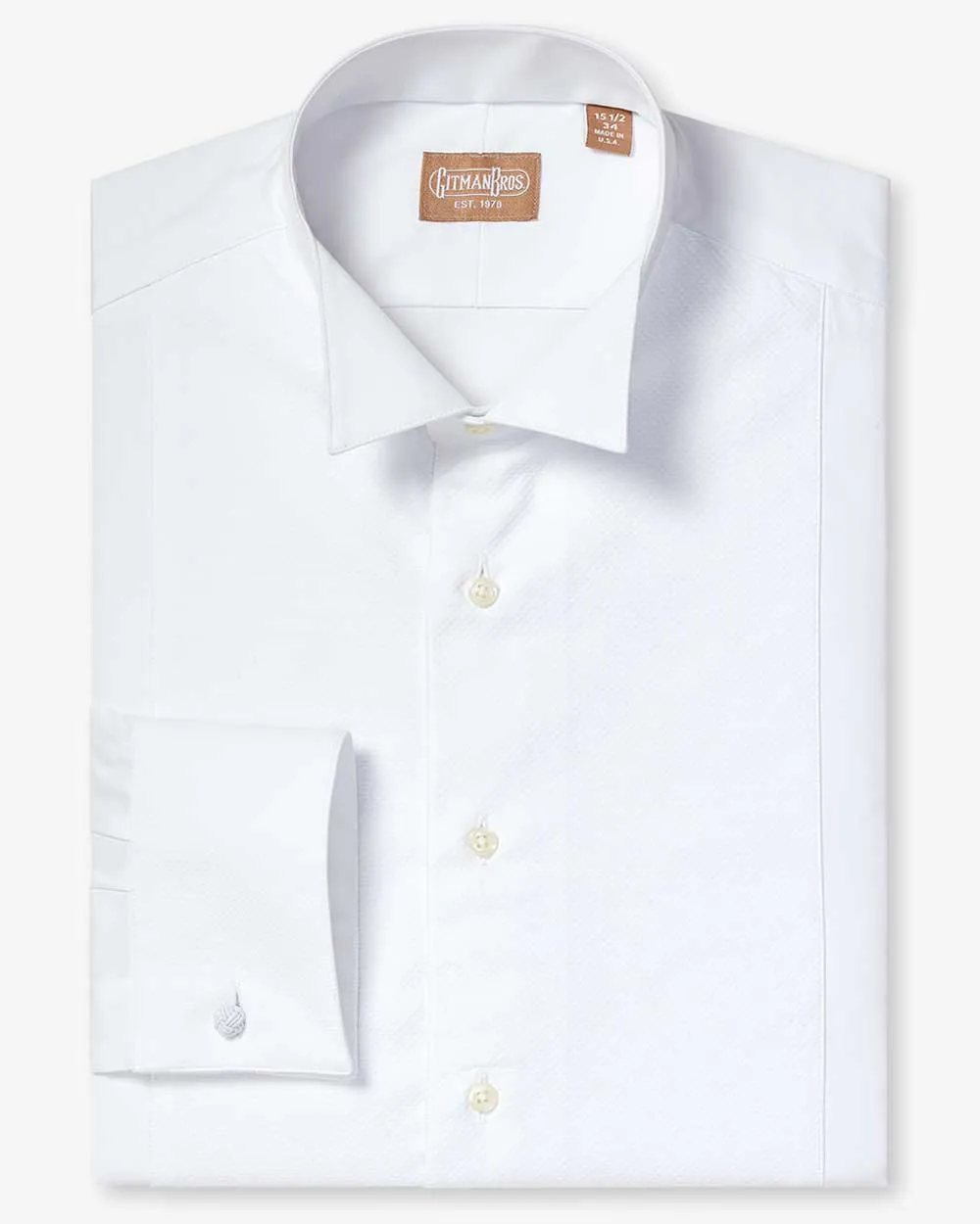 Wing collar Pique Bib Tuxedo Shirt - Classic