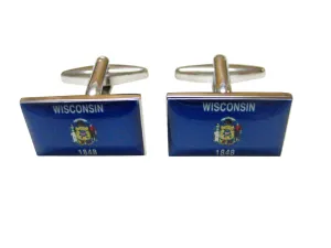 Wisconsin State Flag Cufflinks