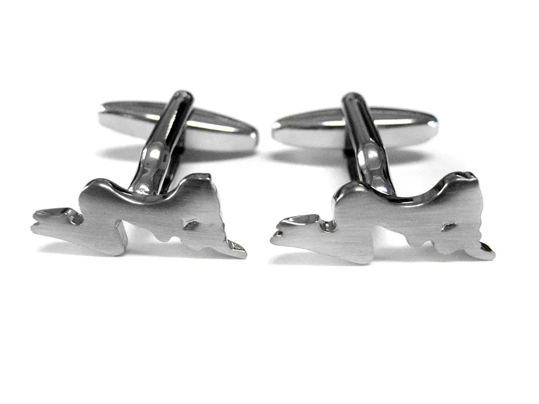 Woman Silhouette Cufflinks