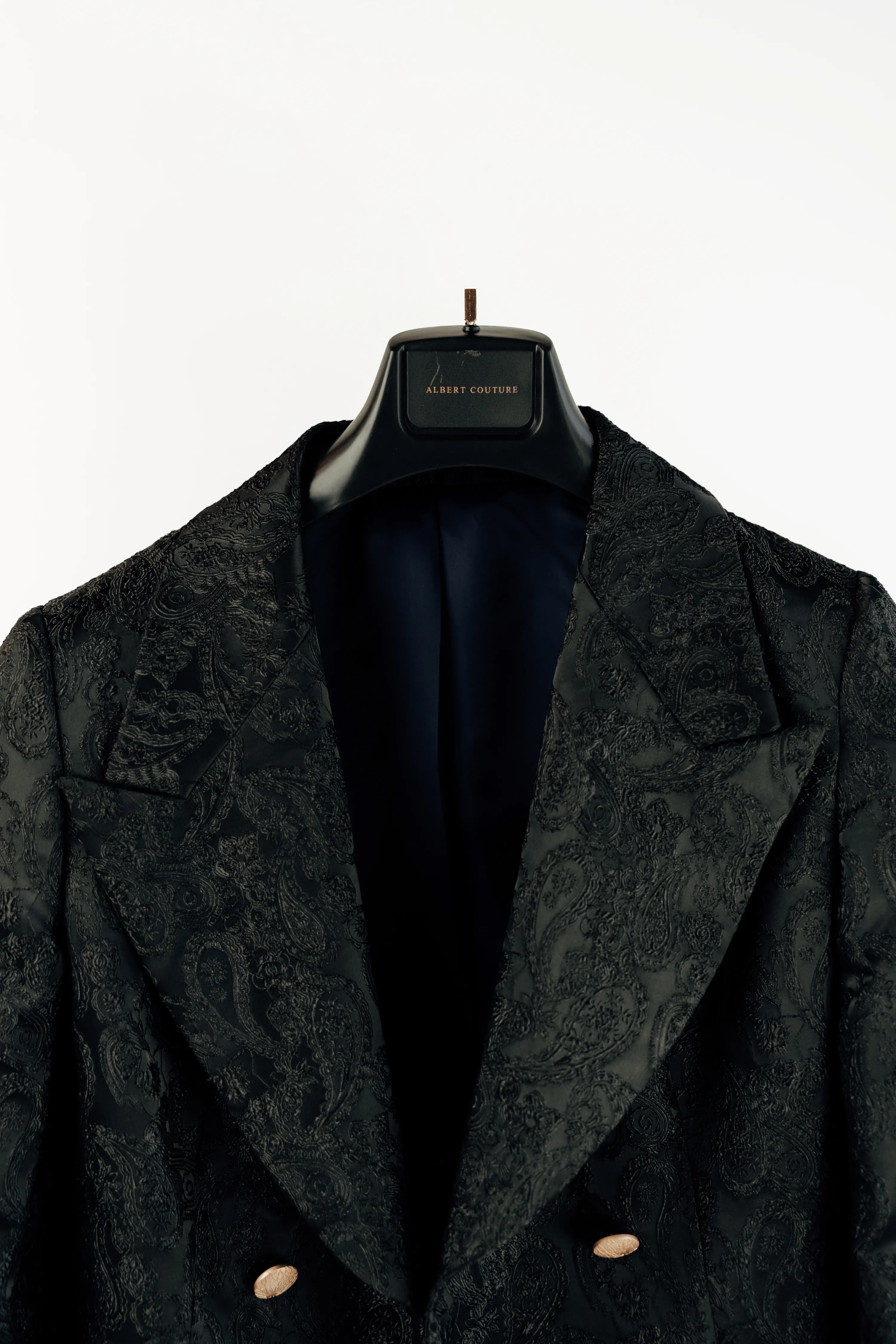 Women - Royal Black Silk Jacket