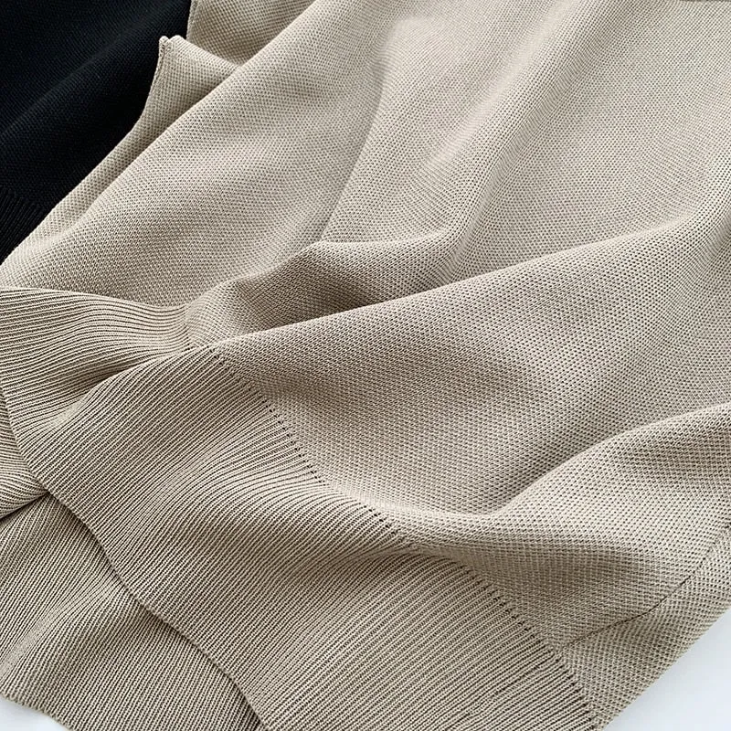 Women's Elegant Stand-up Collar Knitted Loose Top