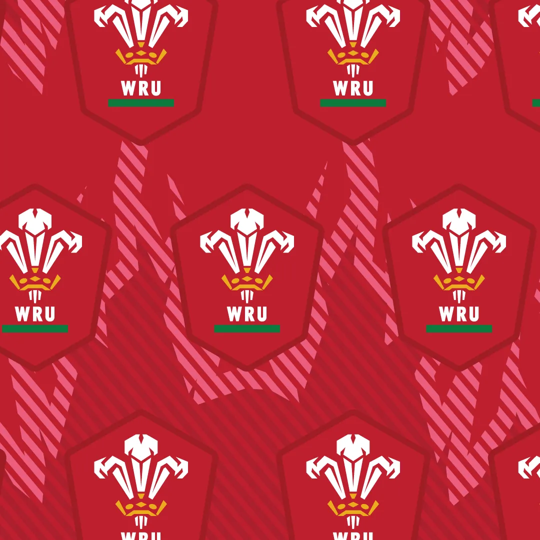 Womens Long Pyjamas - Welsh Rugby Union Flames- Trousers & T-Shirt