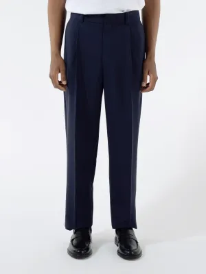 Wool-Blend Tailored Trousers