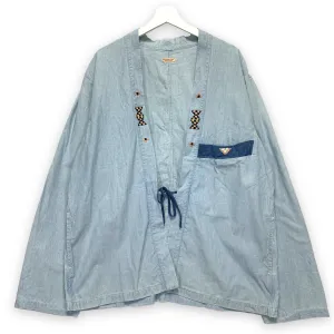 [XL] Kapital Kakashi Beaded Indigo Shirt Jacket